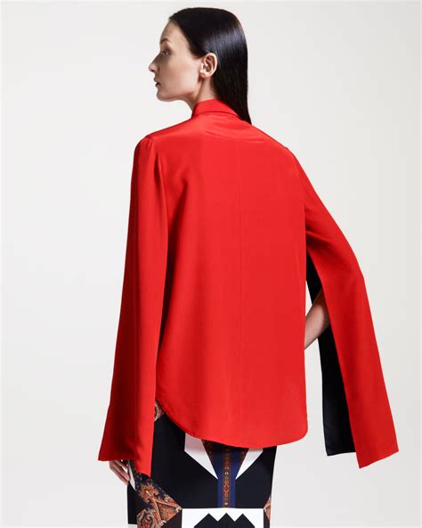 givenchy red blouse